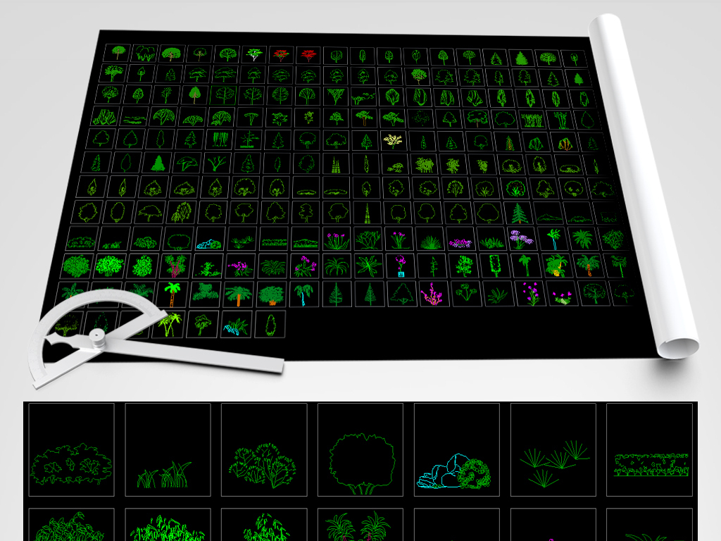 CAD植物图块免费下载的多样性与实用性探究